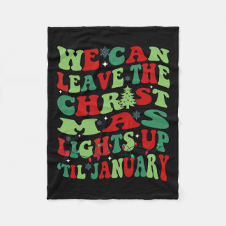 Couverture Polaire Nous pouvons laisser les lumières de Noël allumées