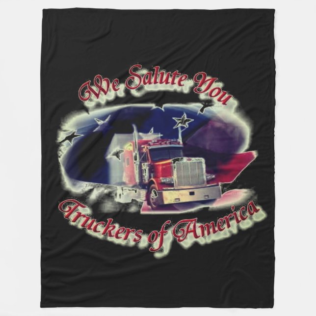 Couverture Polaire Nous saluons les camionneurs américains (Devant)