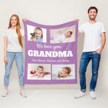 Nous Vous Aimons Grand-Mère Purple 4 Photo Enfant 