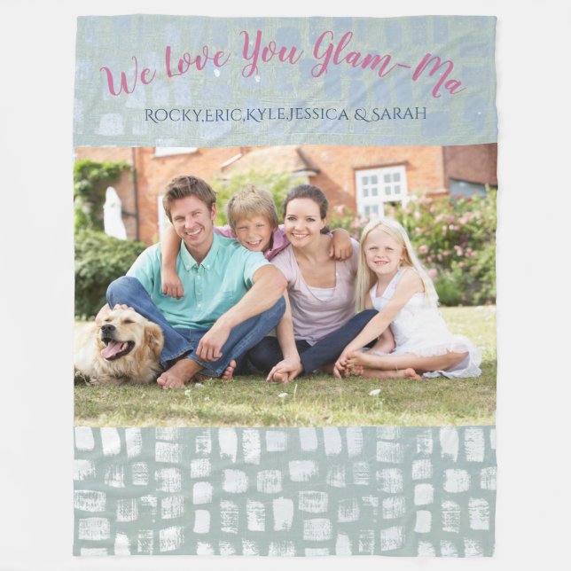 Couverture Polaire Nous vous aimons photo de famille Fascinant-MA (Devant)