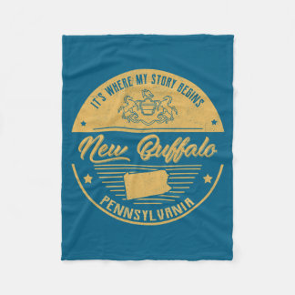 Couverture Polaire Nouveau Buffalo Pennsylvanie C'est où mon histoire