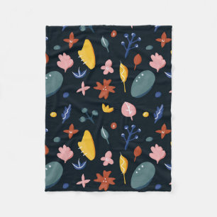 Couverture Polaire Nouveau cadeau maison   Floral Abstrait sans coutu