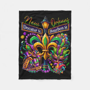 Couverture Polaire Nouveau carnaval de la Nouvelle-Orléans Sublimatio