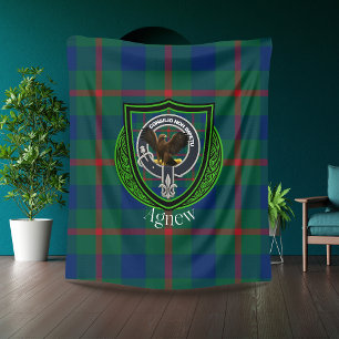 Couverture Polaire Nouveau Clan écossais Tartan & Crest