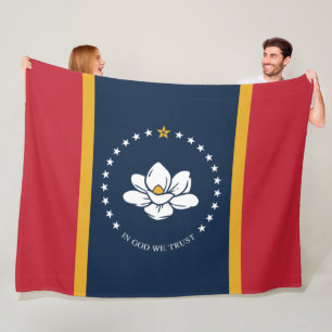 Couverture Polaire Nouveau drapeau d'État du Mississipi