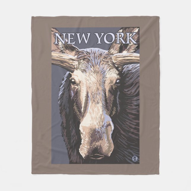 Couverture Polaire Nouvelle de YorkMoose fin (Devant)