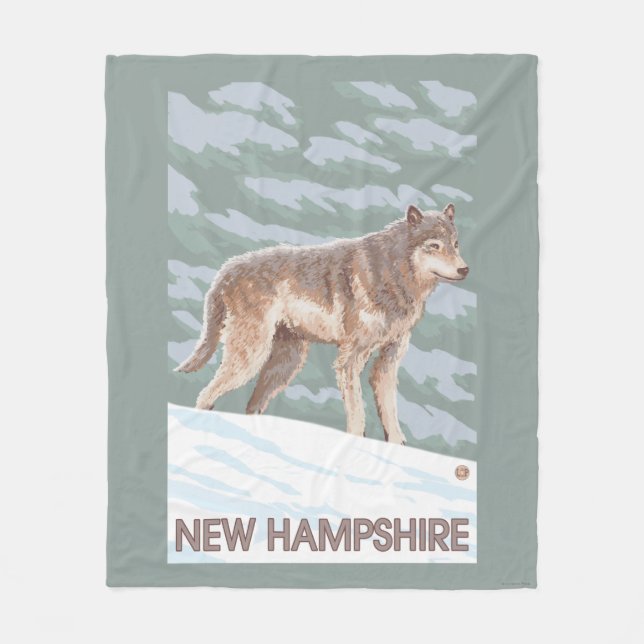 Couverture Polaire Nouvelle scène de HampshireWolf (Devant)