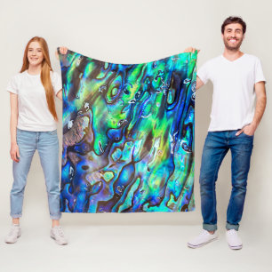 Couverture Polaire Nouvelle-Zélande Abalone Paua Shell Motif 1