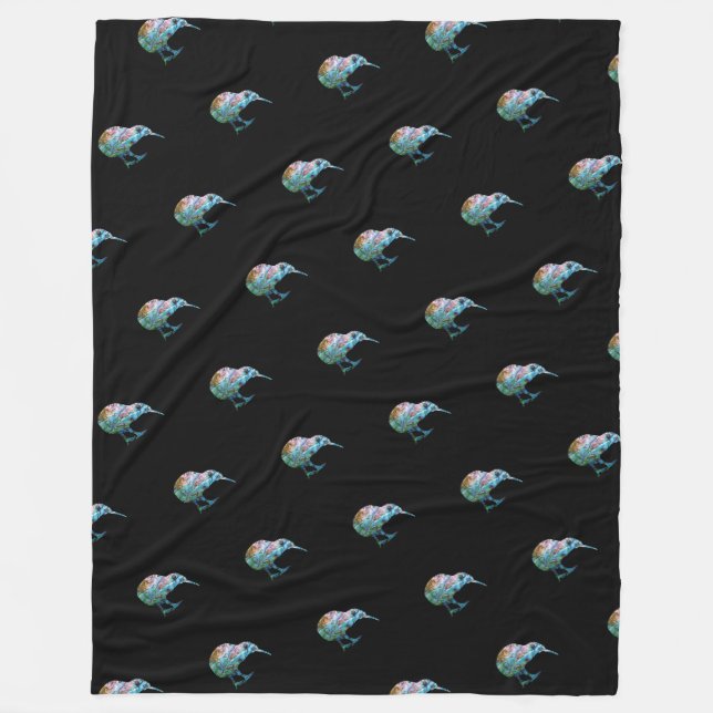 COUVERTURE POLAIRE NOUVELLE-ZÉLANDE KIWI SIMPLE PAUA (Devant)