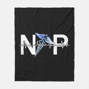 Couverture Polaire Np Heartbeat Nurse Praticien Certifié Infirmière