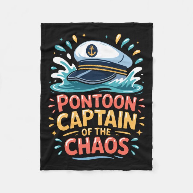 Couverture Polaire Ntoon Captain Of The Chaos Funny Lake Boating Long (Devant)