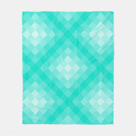 Couverture Polaire Nuances dans le Motif de répétition turquoise