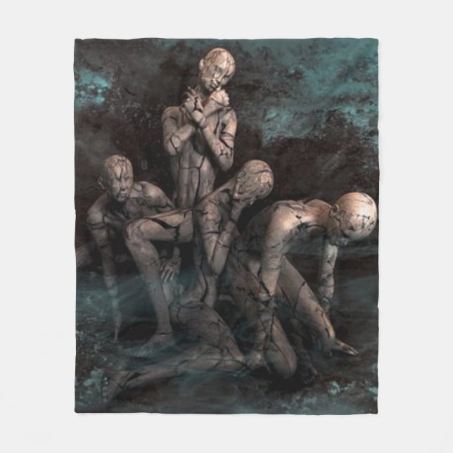 Couverture Polaire "Nuit des zombies" Déplaisante (Devant)