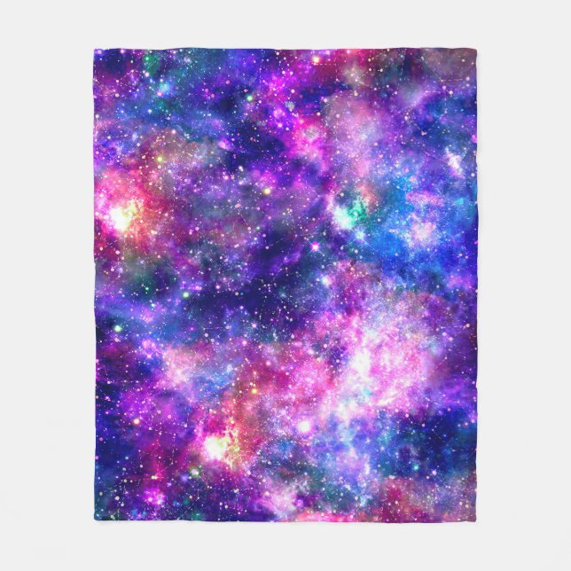 Couverture Polaire Nuit Galaxy (Devant)