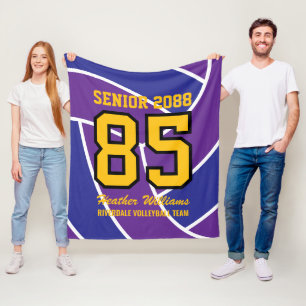Couverture Polaire Numéro de maillot personnalisé de l'équipe de voll