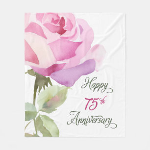 Couverture Polaire Nun 75e anniversaire Soeur Jubilé Rose rose