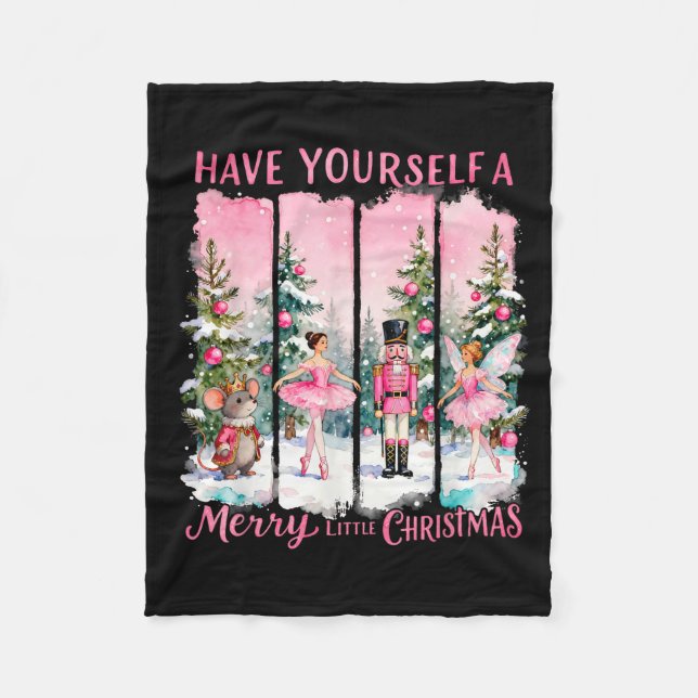 Couverture Polaire Nutcracker Friends Snow Globe Nk Coquette Bow Chri (Devant)