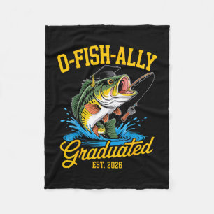 Couverture Polaire Ô allié des poissons diplômé 2026 pêche drôle