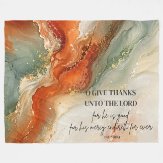 Couverture Polaire O RENDRE GRÂCE AU SEIGNEUR |Cadeau de Thanksgiving