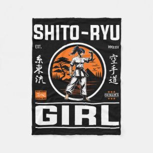 Couverture Polaire O Ryu Girl Précision Et Style En Design Karaté!