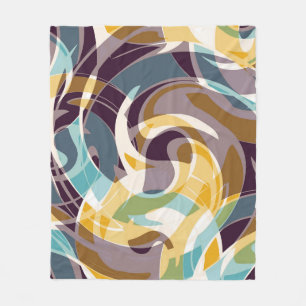 Couverture Polaire objets géométriques Abstraits graffiti grunge effe