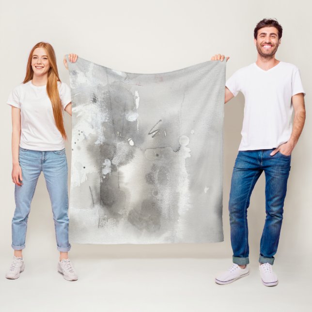 Couverture Polaire Objets mystiques - Gris (En situation)