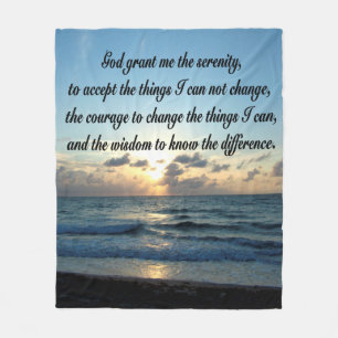 COUVERTURE POLAIRE OCEAN SLEVER SÉRÉNITÉ PRAYER FLEECE BLANKET
