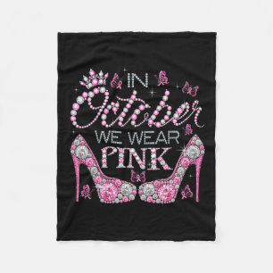Couverture Polaire Octobre Nous Portons Pink Breast Cancer Sensibilis