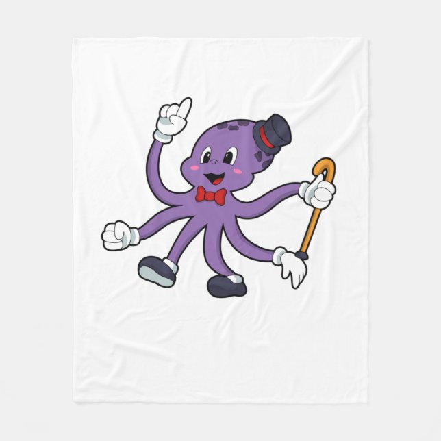 Couverture Polaire Octopus comme magicien avec Casquette (Devant)