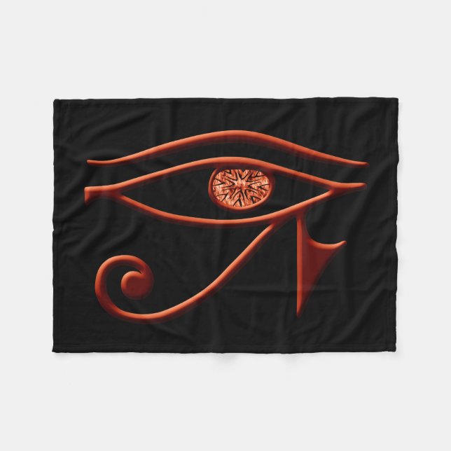 Couverture Polaire OEil de feu Horus Blanket en polaire (Devant (Horizontal))