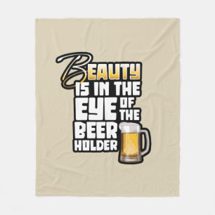 Couverture Polaire OEil de la bière - Drôle buveur de bière