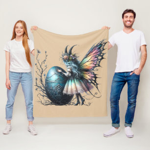 Couverture Polaire Œuf de dragon féerique