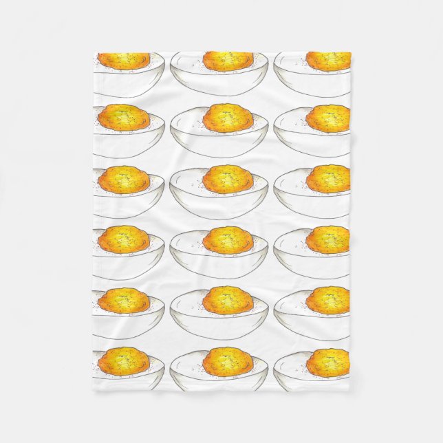 Couverture Polaire Oeuf farci Jaune Alimentation de pique-nique Foin (Devant)