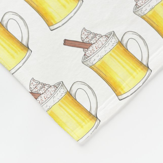Couverture Polaire Oeufs de Noël Nog Eggnog Boissons d'hiver (Coin)