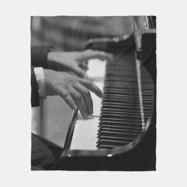 Couverture Polaire Oeuvre de piano géniale (Devant)
