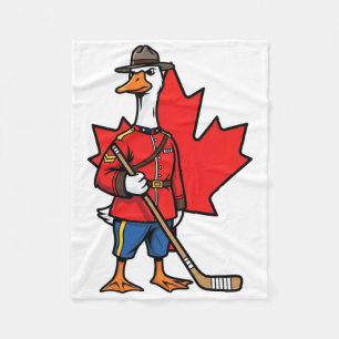 Couverture Polaire Oie canadienne Gendarme royal Hockey Feuille d'éra