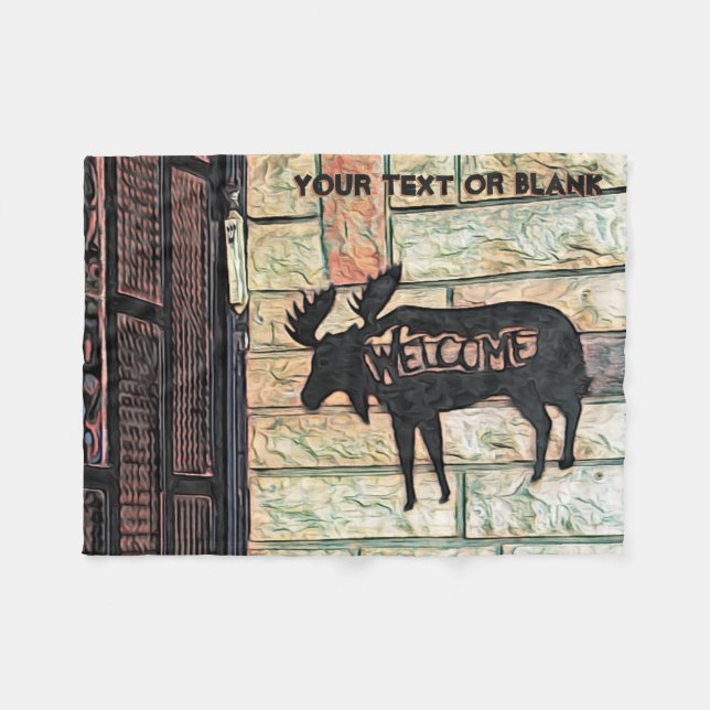 Couverture Polaire Oie mystique (Devant (Horizontal))