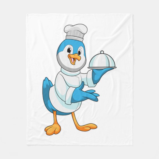 Couverture Polaire Oiseau comme cuire avec Platter (Devant)