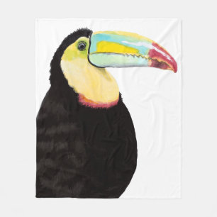 Couverture Polaire Oiseau tropical Toucan