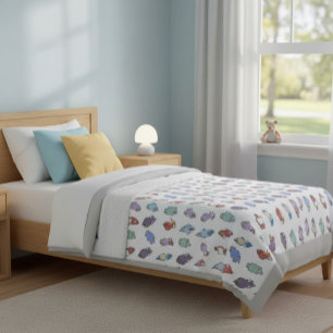 Couverture Polaire Oiseaux de caricature à lunettes