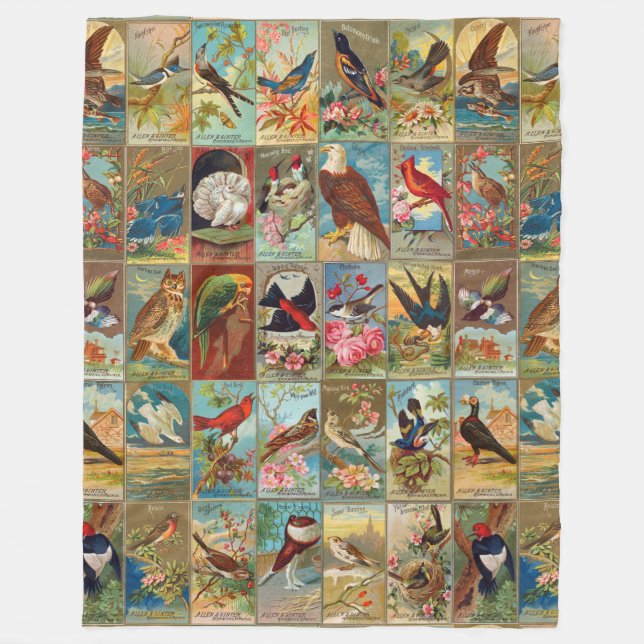 Couverture Polaire Oiseaux du 19ème siècle des illustrations de (Devant)
