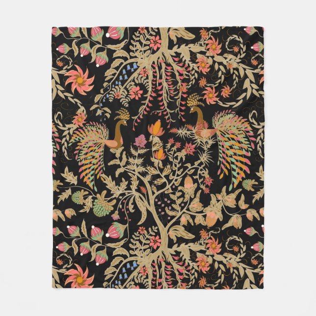 Couverture Polaire Oiseaux du paradis (Devant)