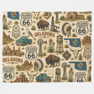 Couverture Polaire Oklahoma Route 66 Prairie Cosy