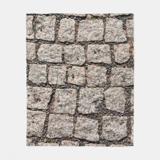 Couverture Polaire Old cobble stone pattern at the streetabstract,anc
