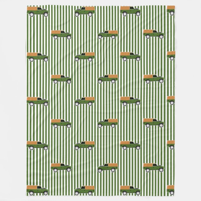 Couverture Polaire Olive Green Série 3 Land Rover (Devant)