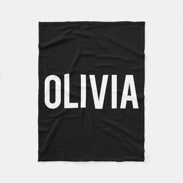 Couverture Polaire Olivia - Cool New Funny Name Fan Gift Tee  (Devant)