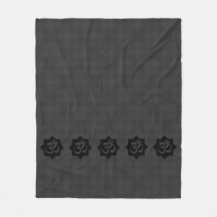 Couverture Polaire OM Lotus Spiritualité Yoga en fibre de carbone