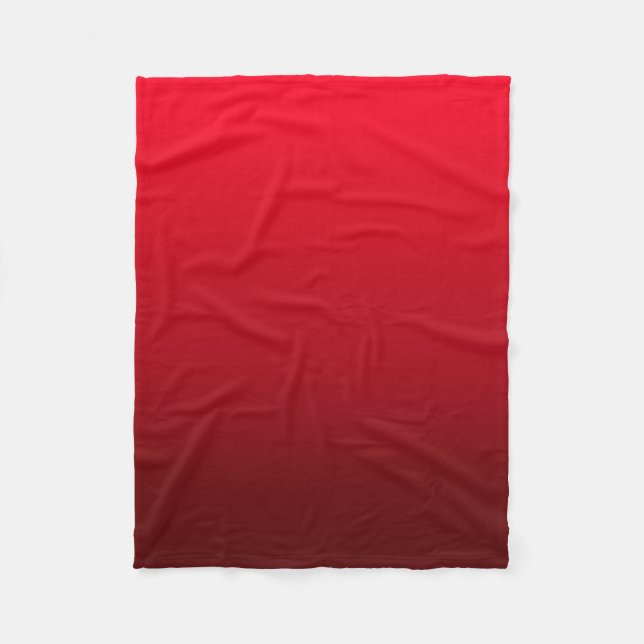 Couverture Polaire Ombre se fanent rouge de | (Devant)