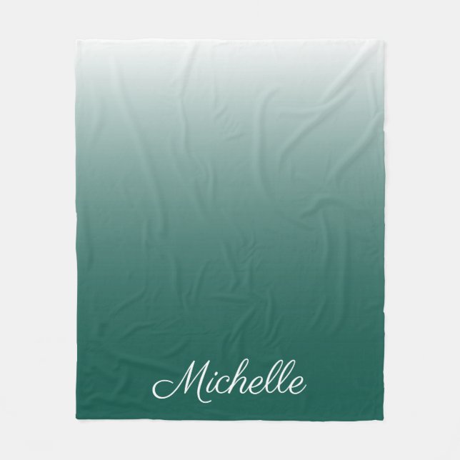 Couverture Polaire ombre vert (Devant)