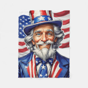Couverture Polaire Oncle Sam USA